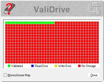 ValiDrive v1.0.1 U盘扩容虚标检测工具